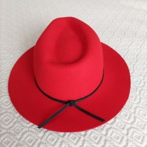 Brixton Red Fedora Hat
